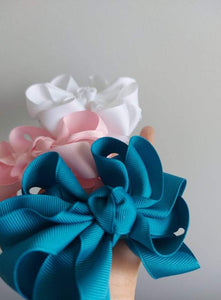 Stacked Alice and Maddie Bows Solid Colours