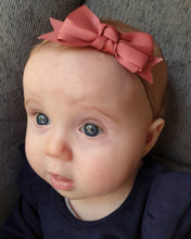 Load image into Gallery viewer, Bella Bow in Soft Nylon Headband