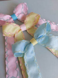 Steamers Bows Scallop Embroidery