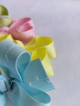 Load image into Gallery viewer, Pastel Colour Bows with white Embroidery