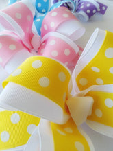 Load image into Gallery viewer, Large Signature Bows Polka Dots
